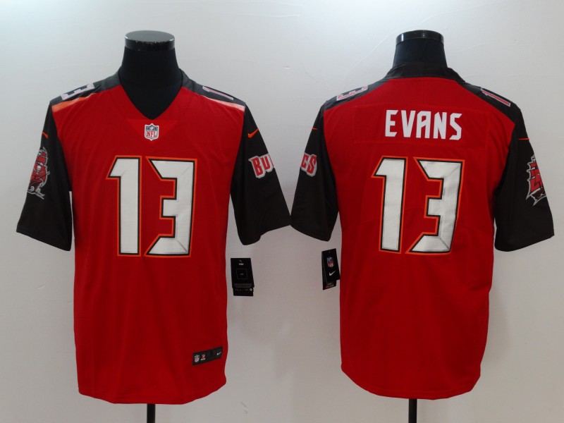 Men Tampa Bay Buccaneers 13 Evans Red Nike Vapor Untouchable Limited NFL Jerseys